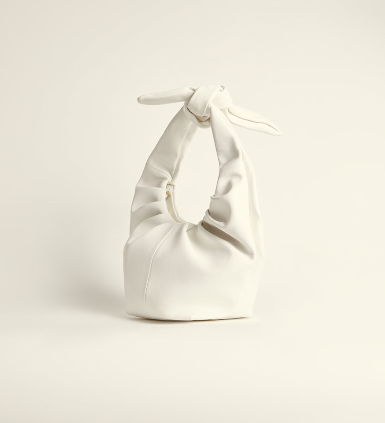 Soft nappa bow bag
