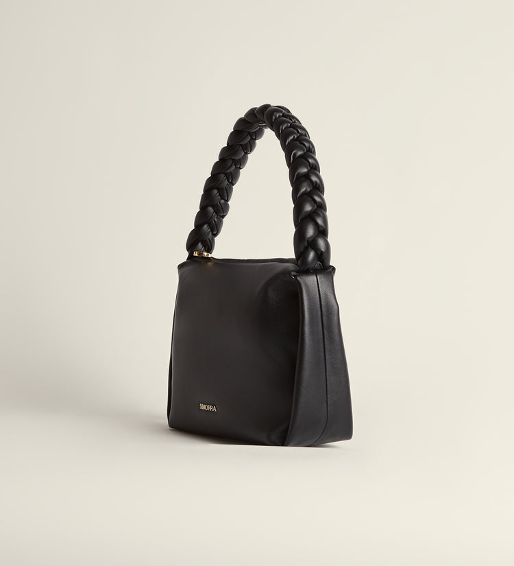 Shoulder bag with braided handle
