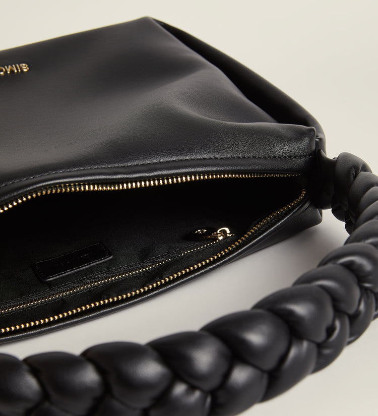 Shoulder bag with braided handle