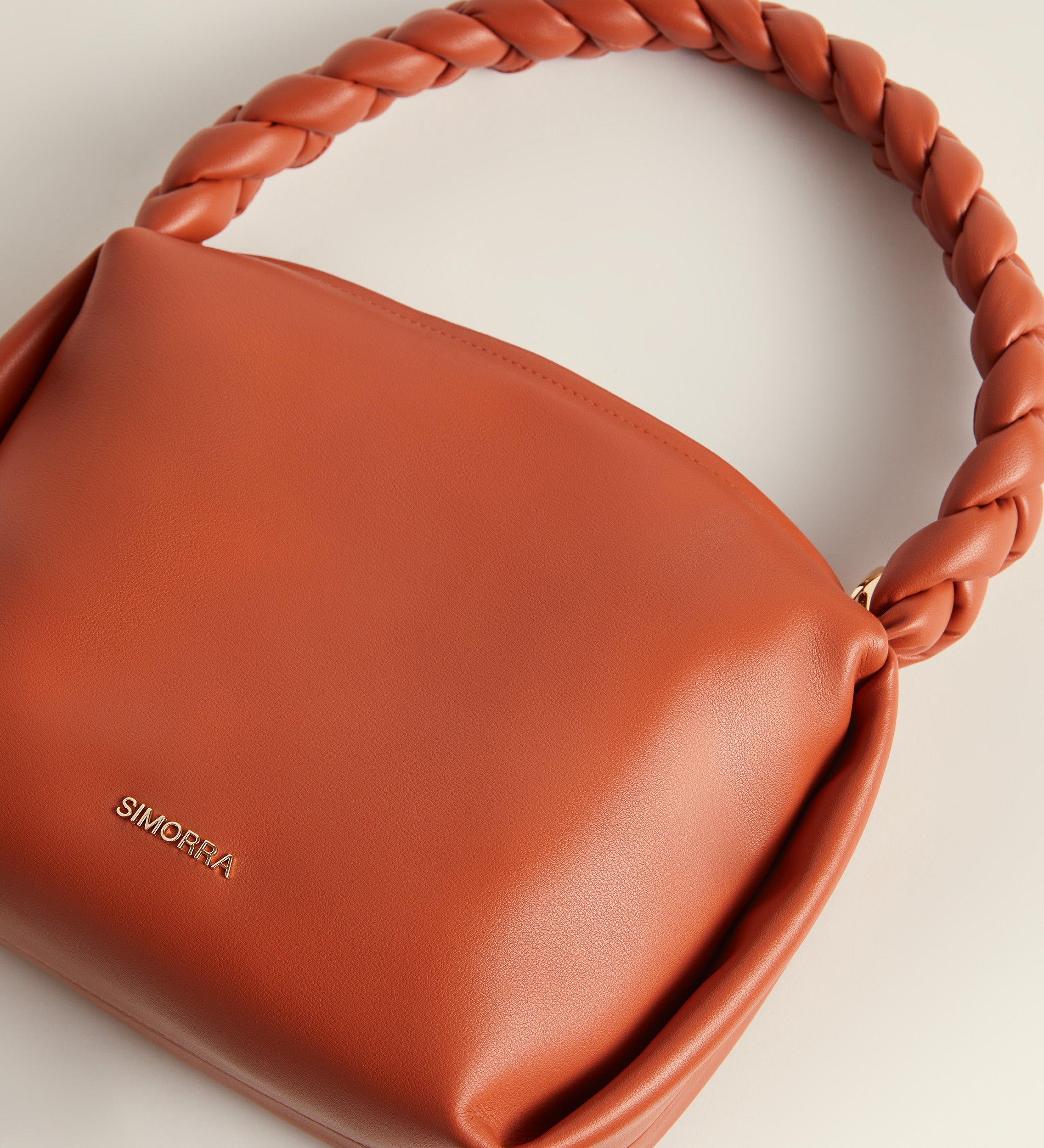 Shoulder bag with braided handle