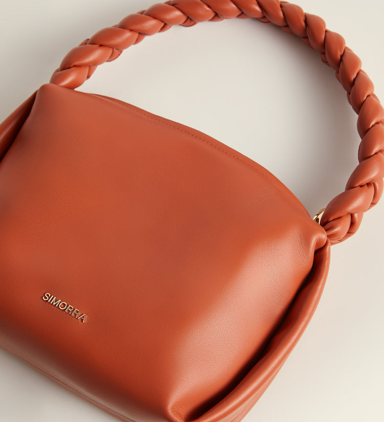 Shoulder bag with braided handle