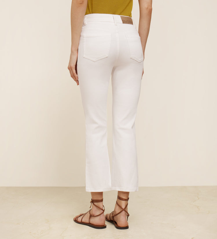 Flared cropped pants