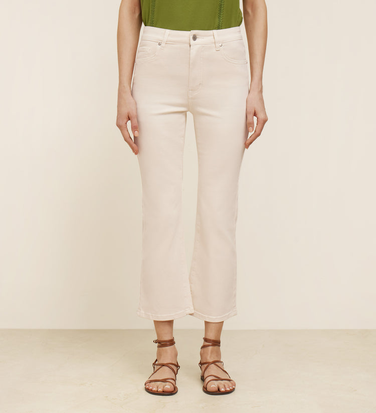 Flared cropped pants