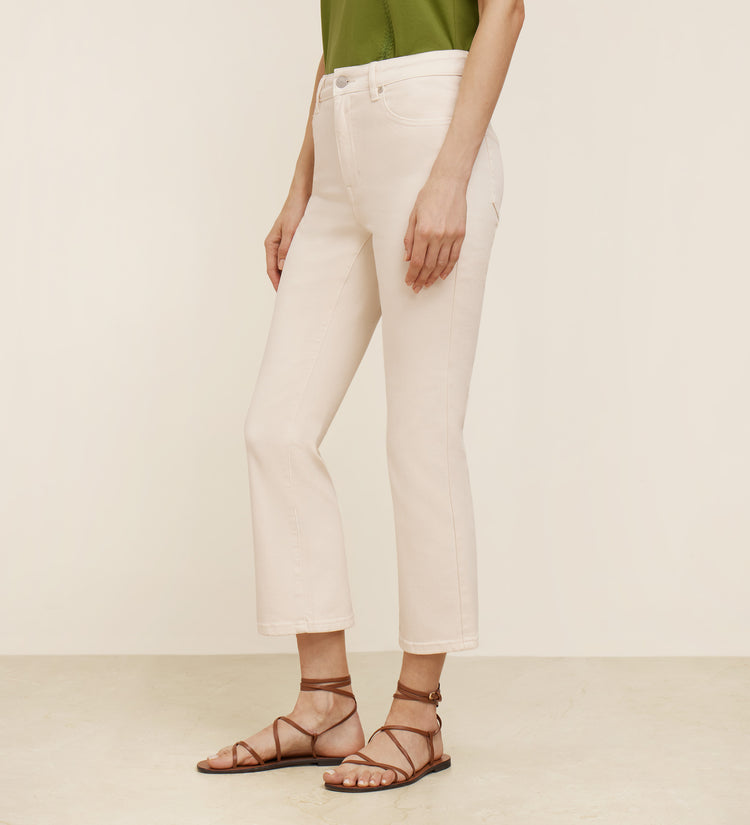 Flared cropped pants