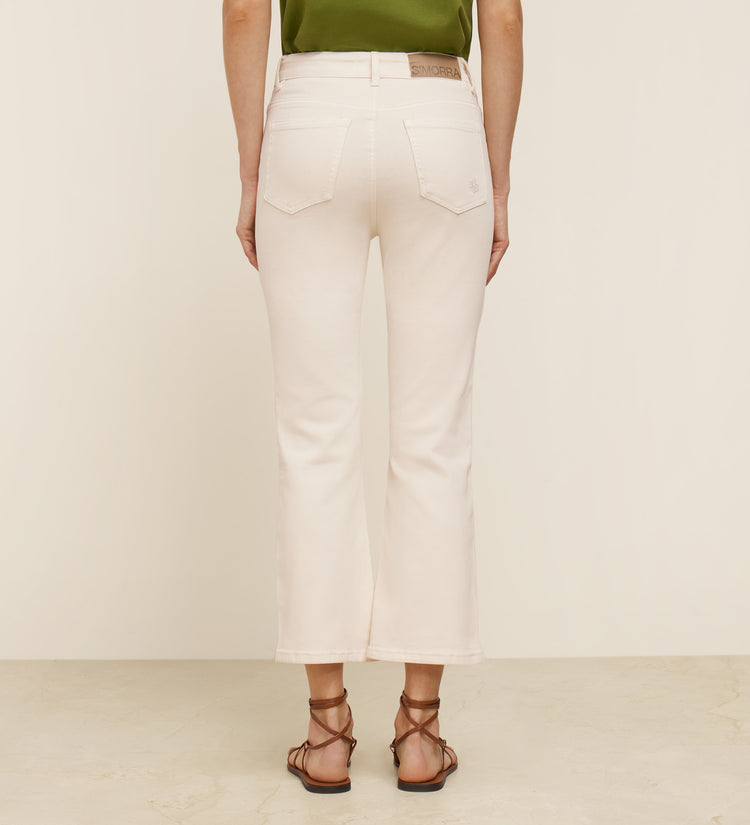 Flared cropped pants