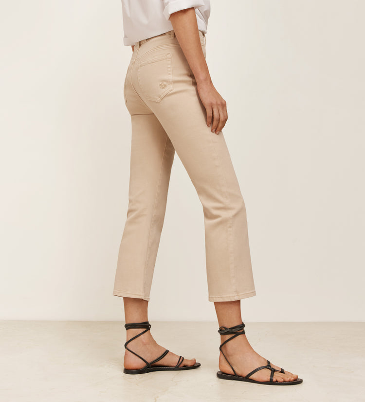 Flared cropped pants