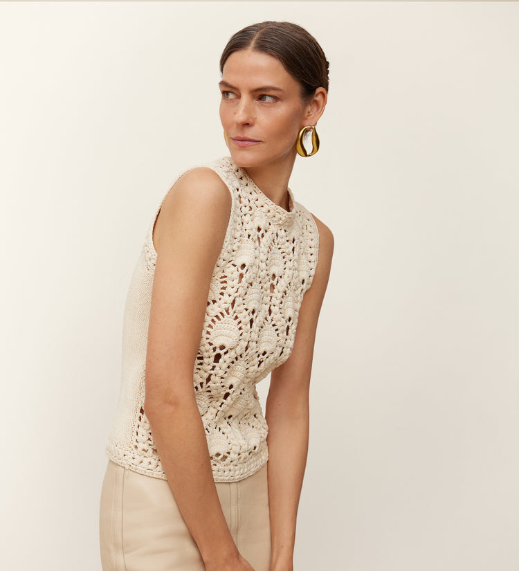 Top tricot calados