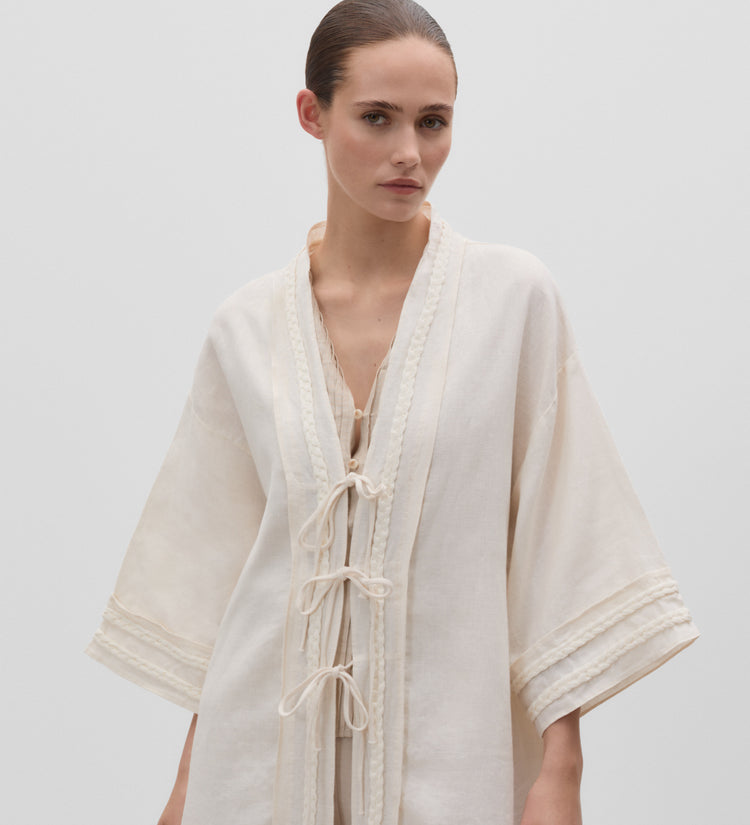 Linen kaftan braids