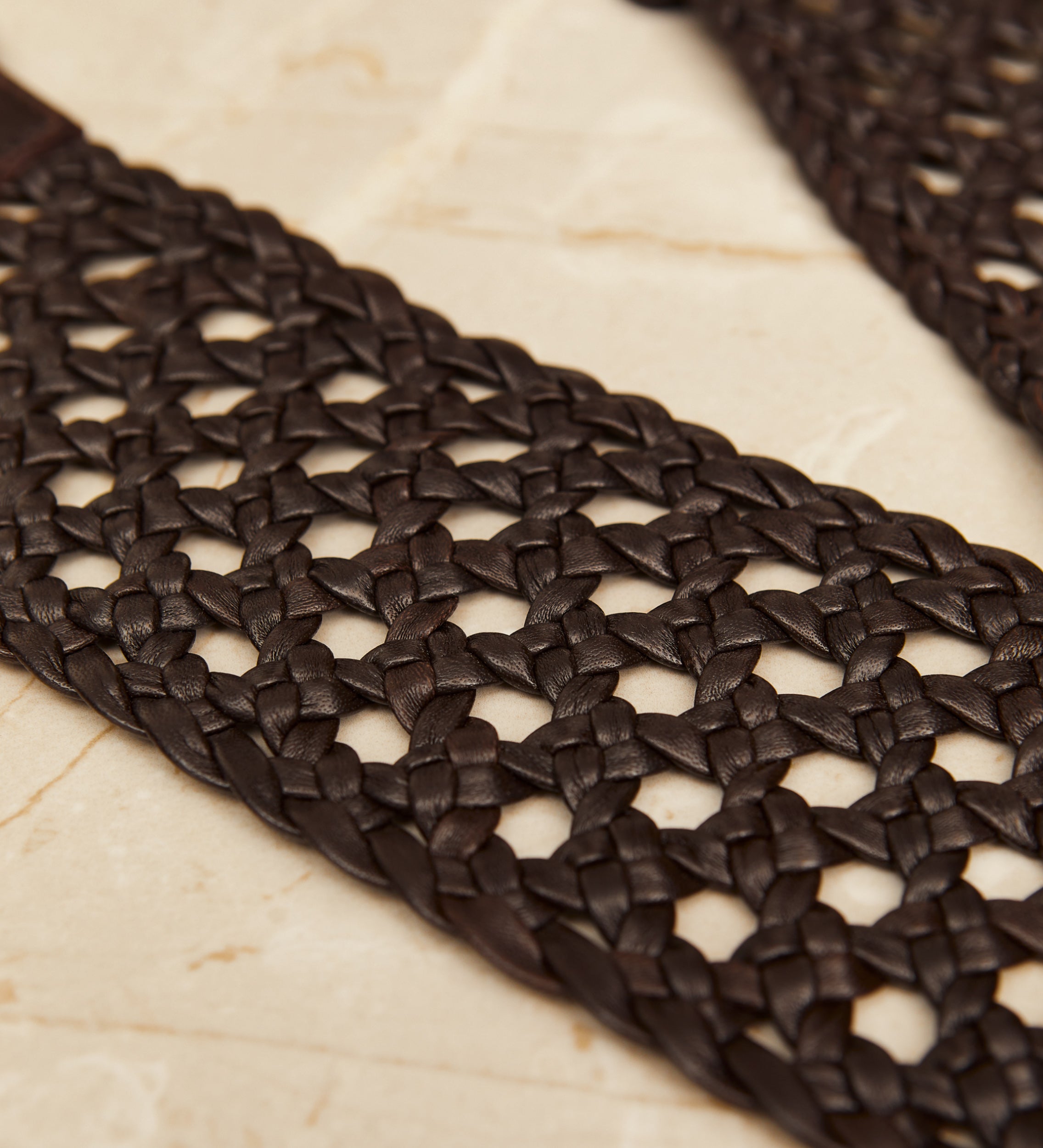 Fringe leather sash belt