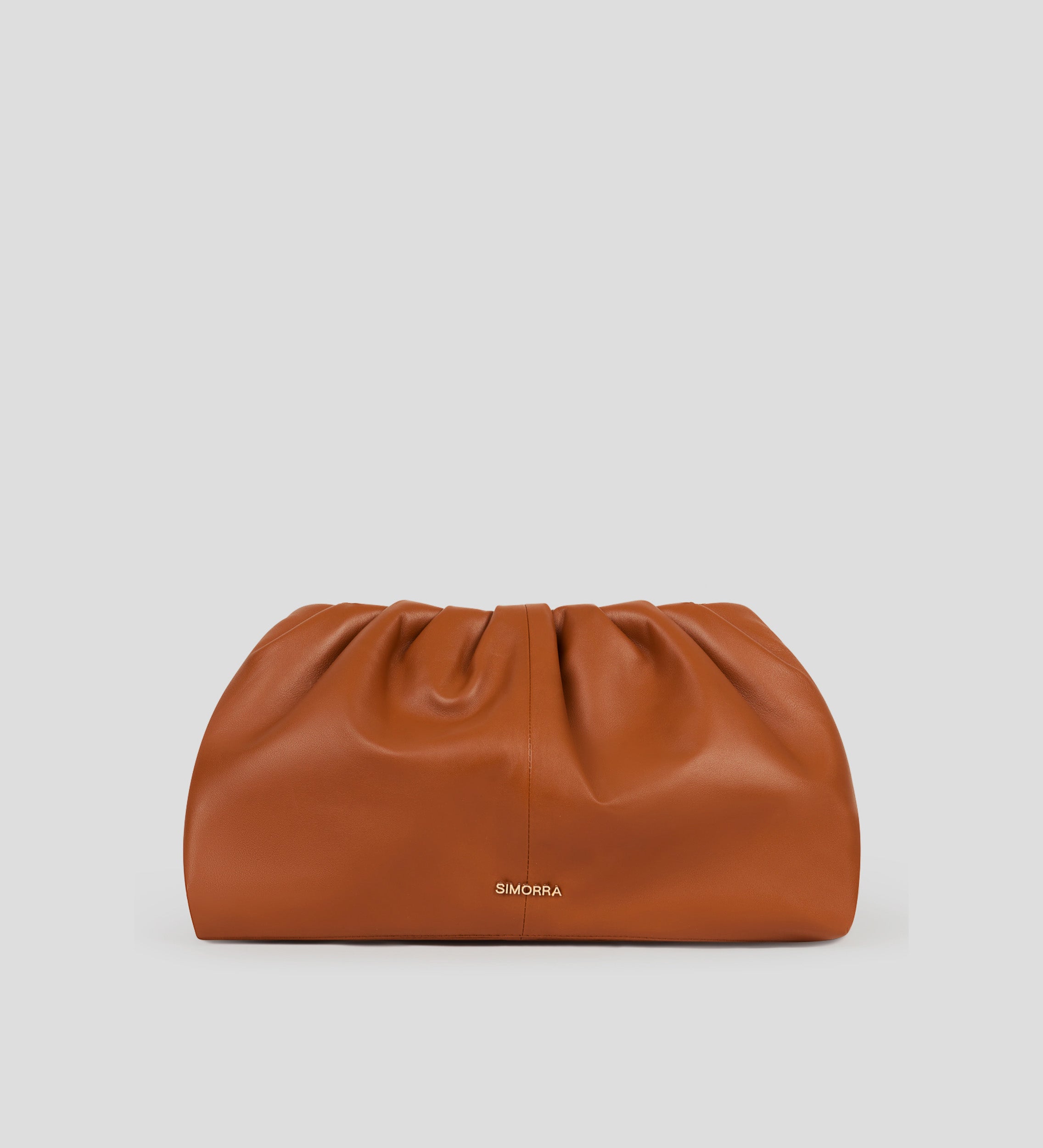 Leather clutch bag