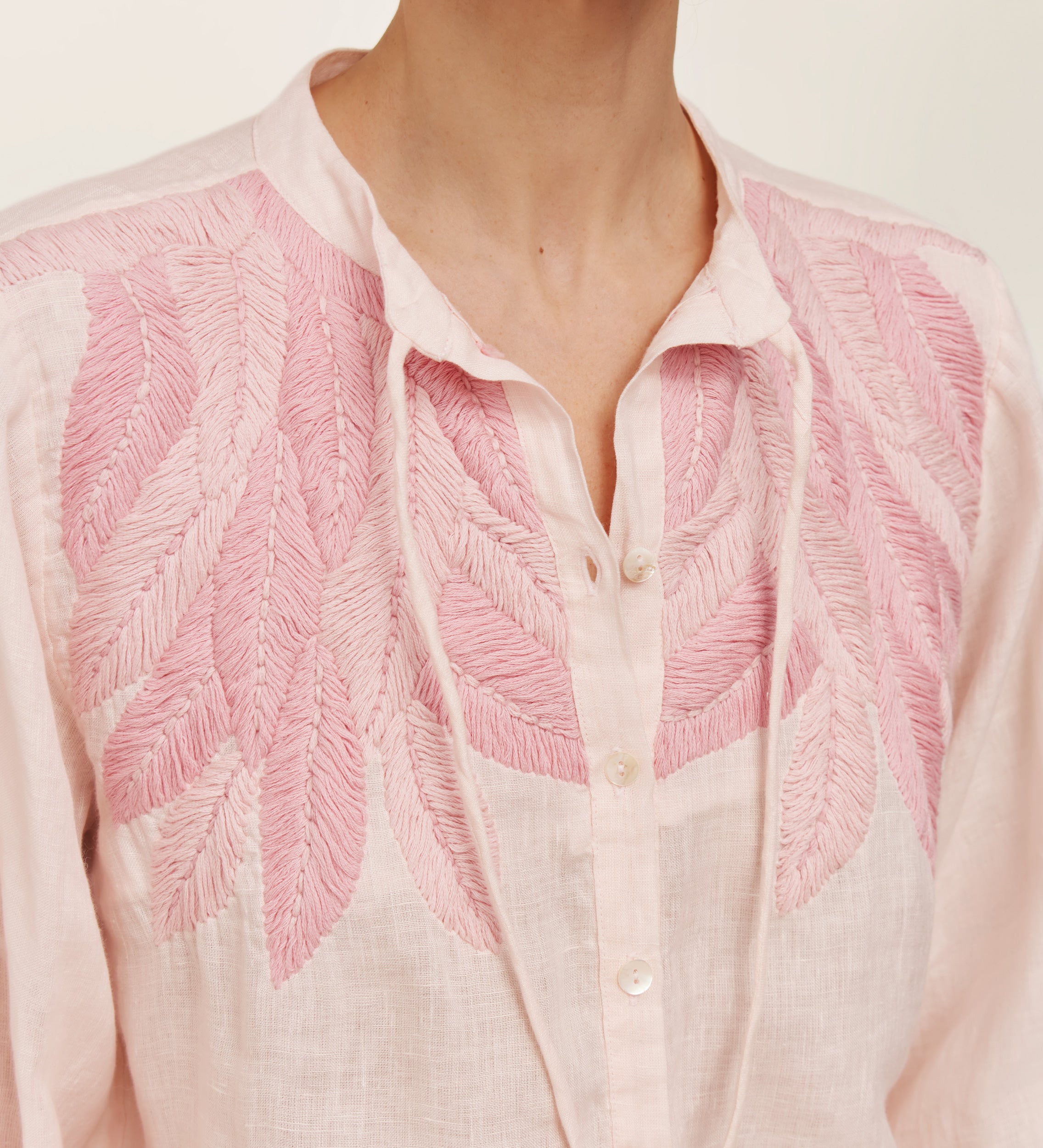 Hand embroidered blouse