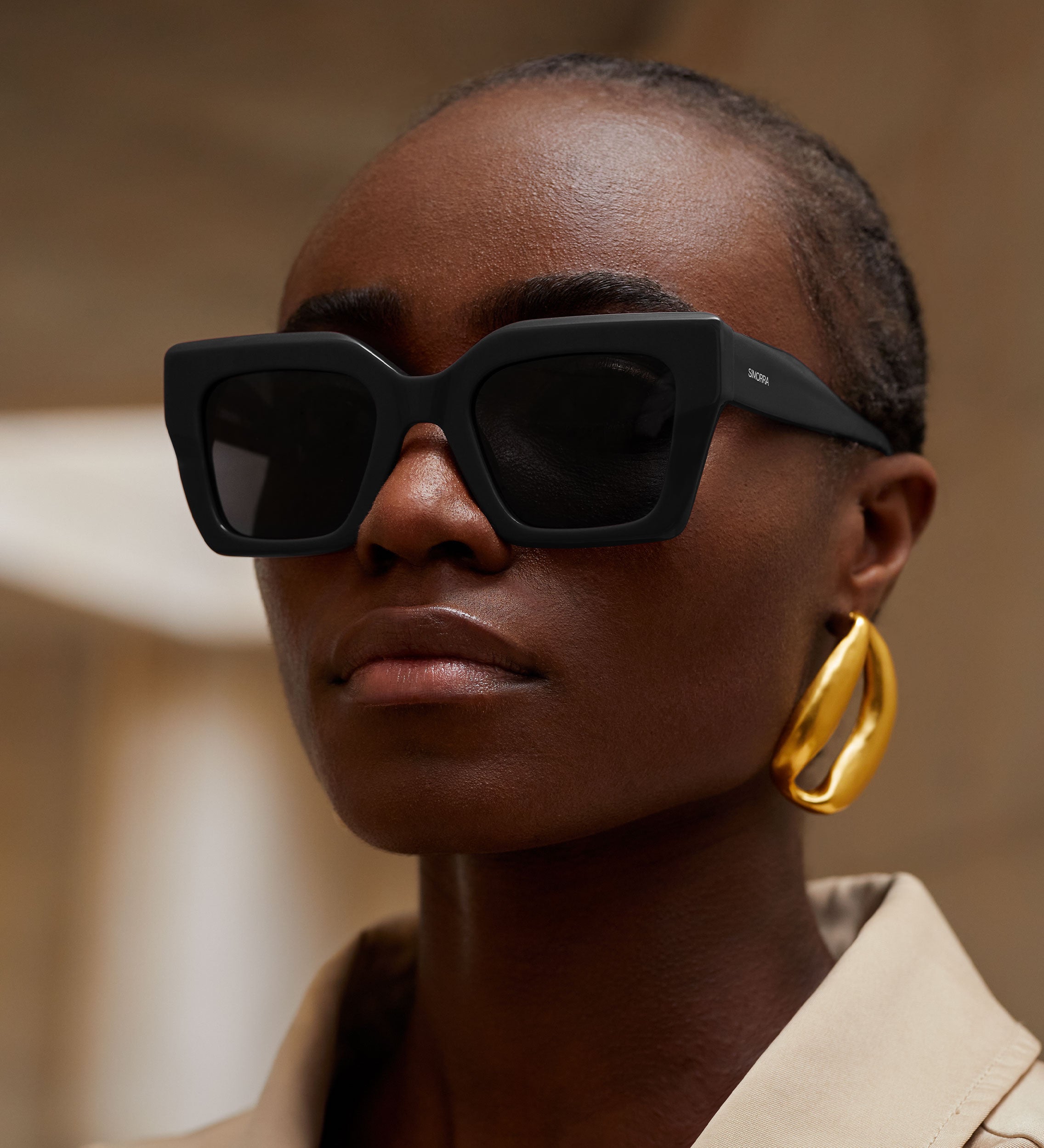 Lunettes de soleil œil de chat oversize