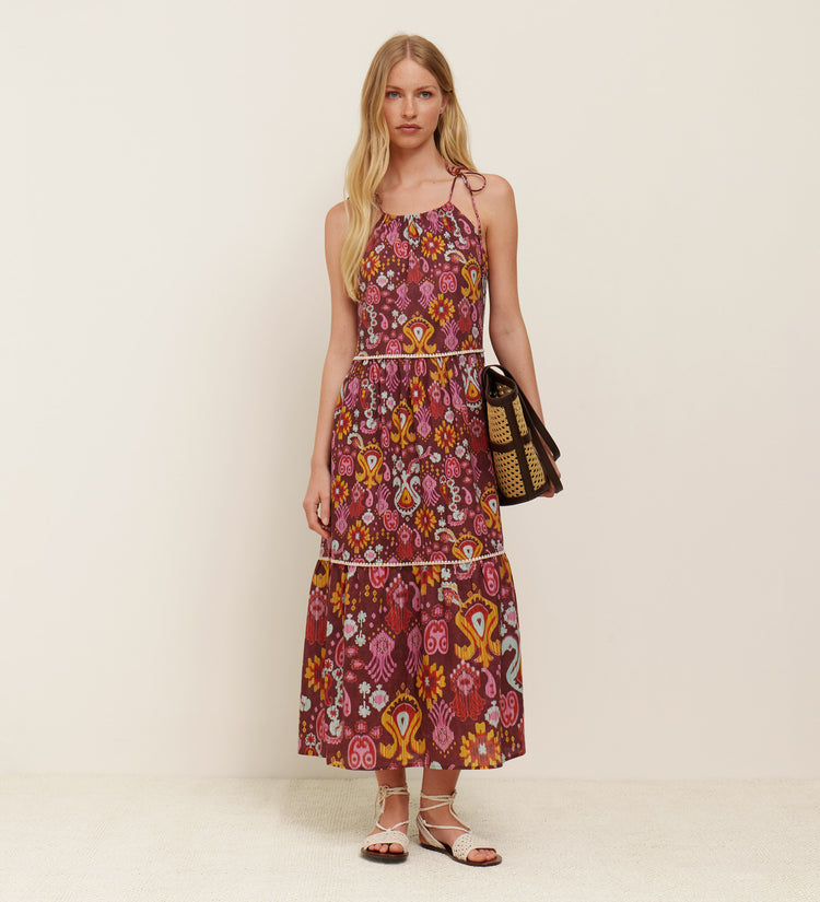 Printed bow dress