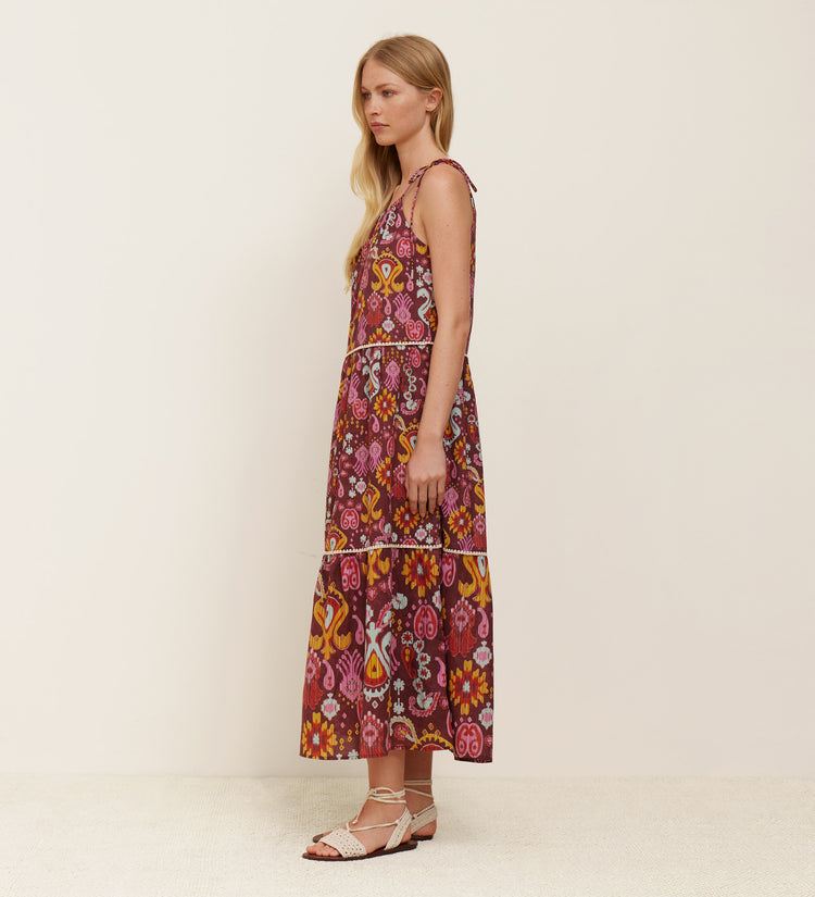 Printed bow dress