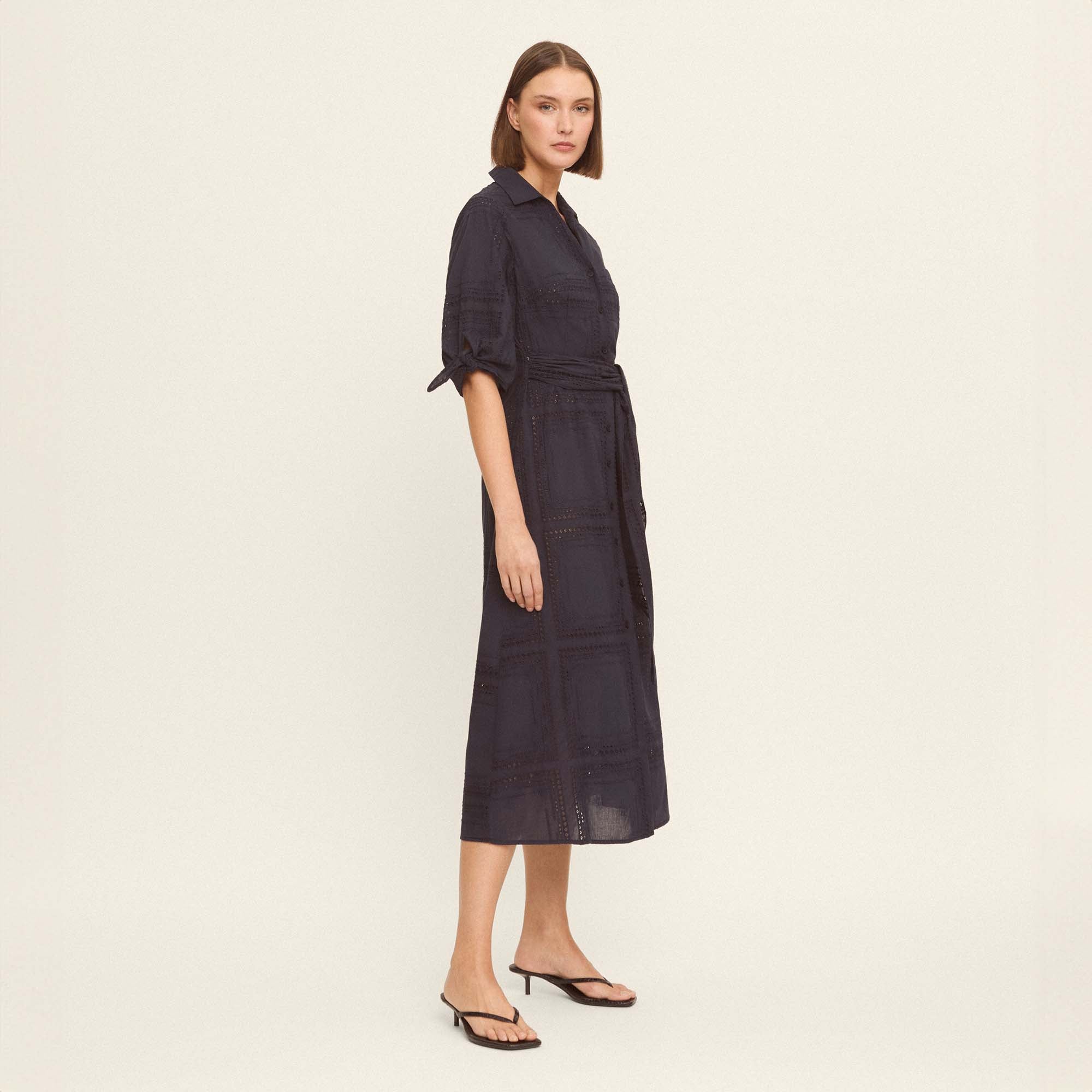 Vestido midi camisero