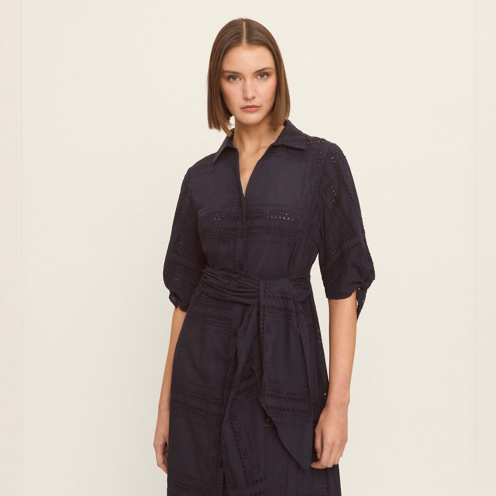 Vestido midi camisero