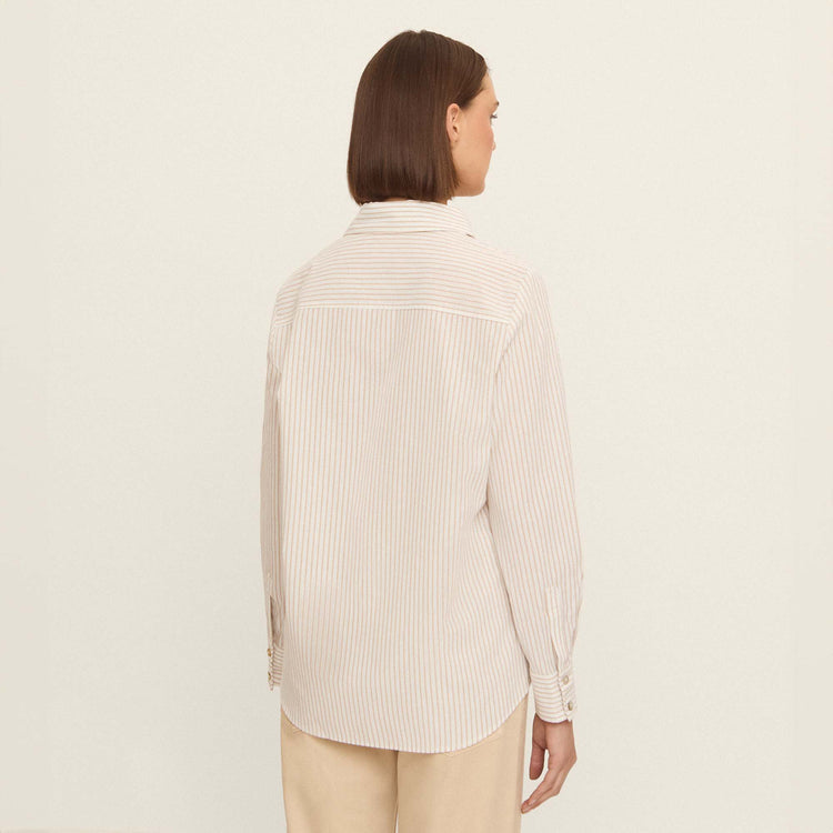 Chemise en coton à rayures