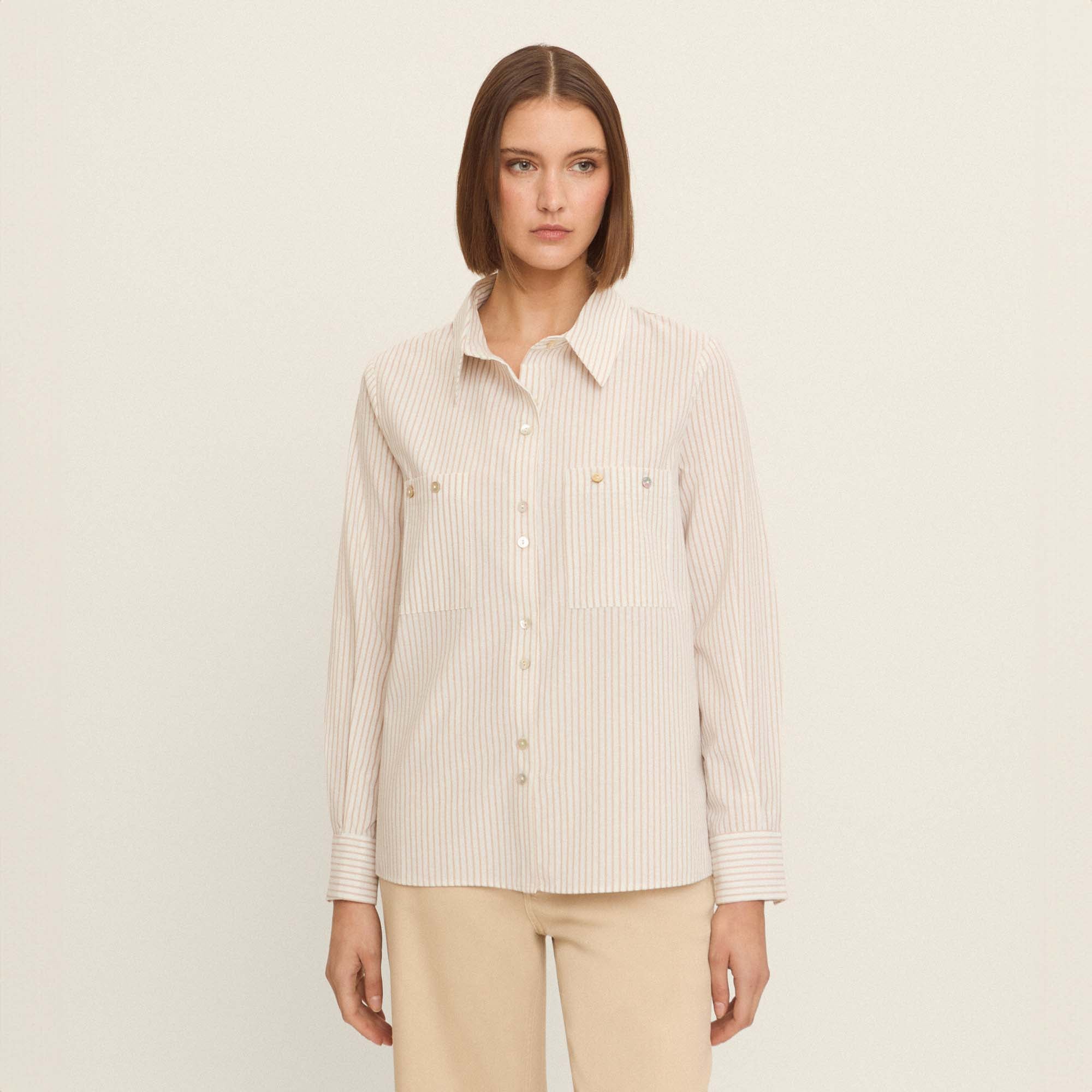 Striped cotton shirt