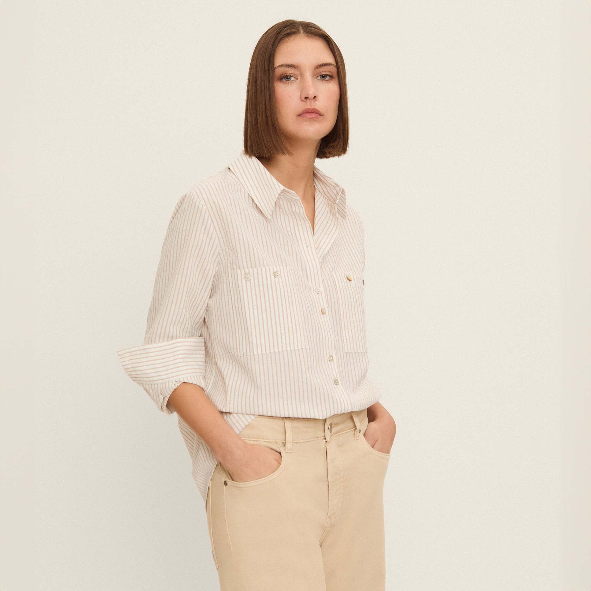 Striped cotton shirt