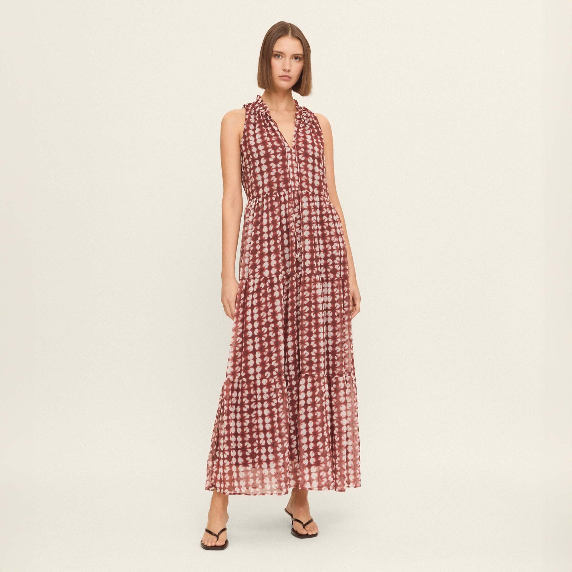 Printed flats dress