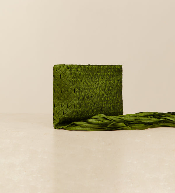 braided shantung bag