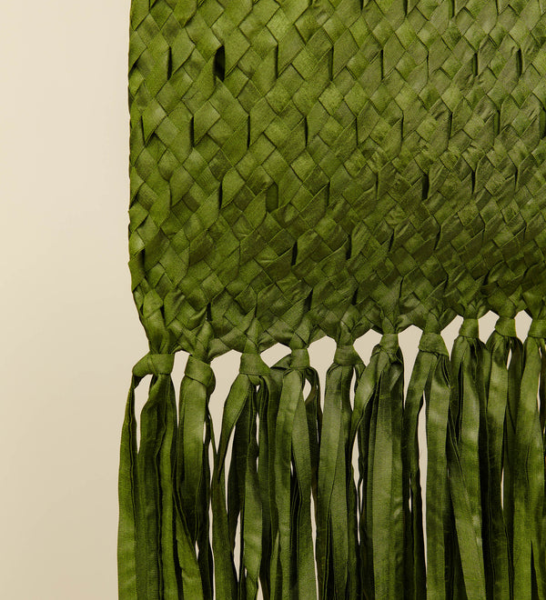 braided shantung bag
