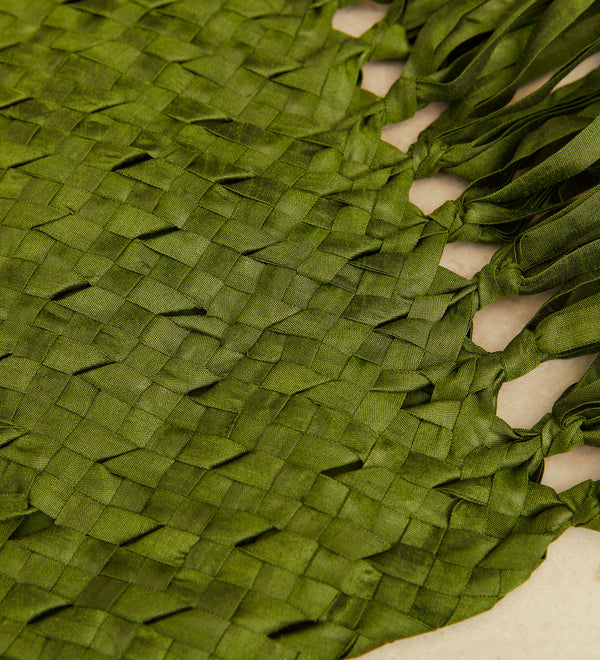braided shantung bag