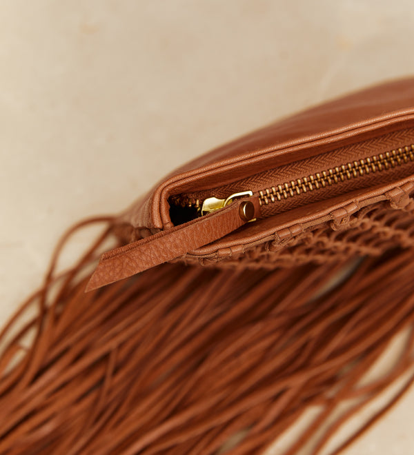 Bolso napa flecos