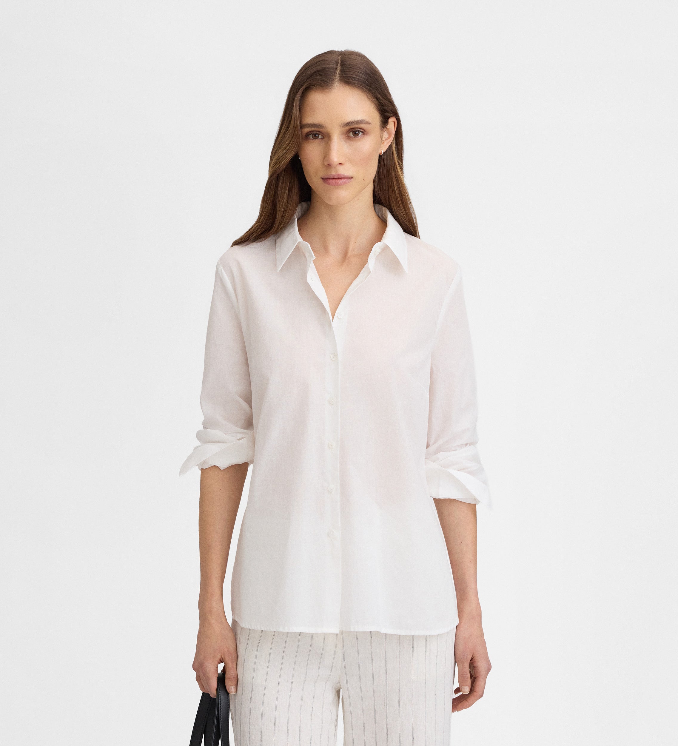 Chemise droite en coton