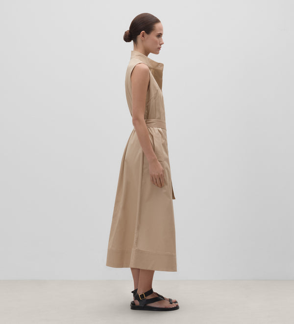 Vestido sisado camisero