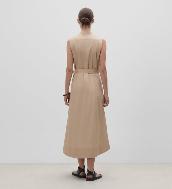 Vestido sisado camisero