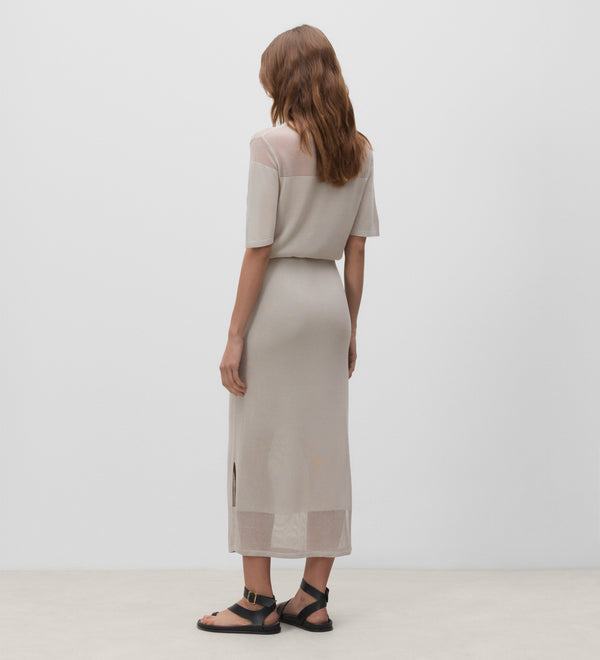 Jupe en maille ajourée