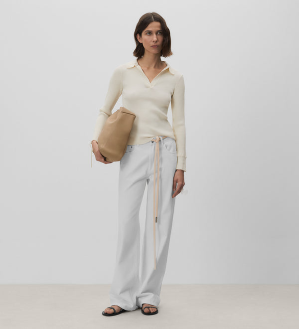 Polo neck jersey