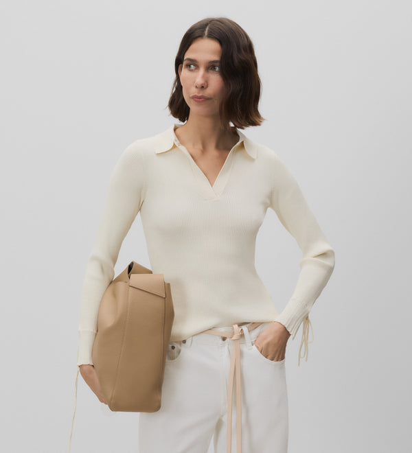 Polo neck jersey