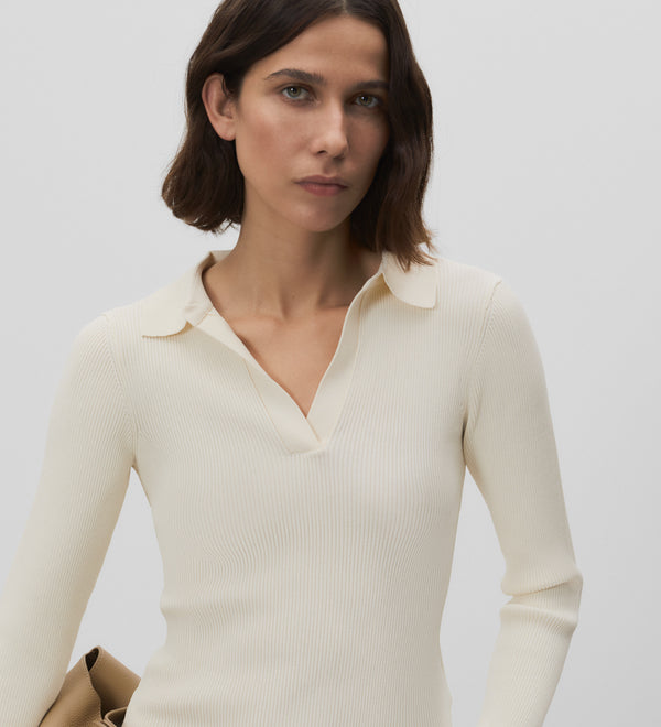Polo neck jersey