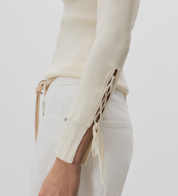 Polo neck jersey
