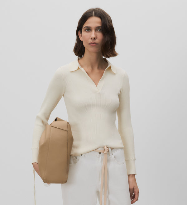 Polo neck jersey