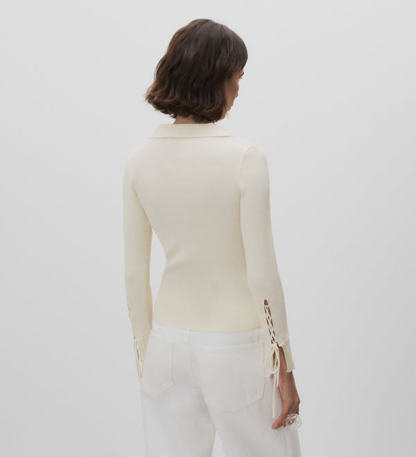 Polo neck jersey