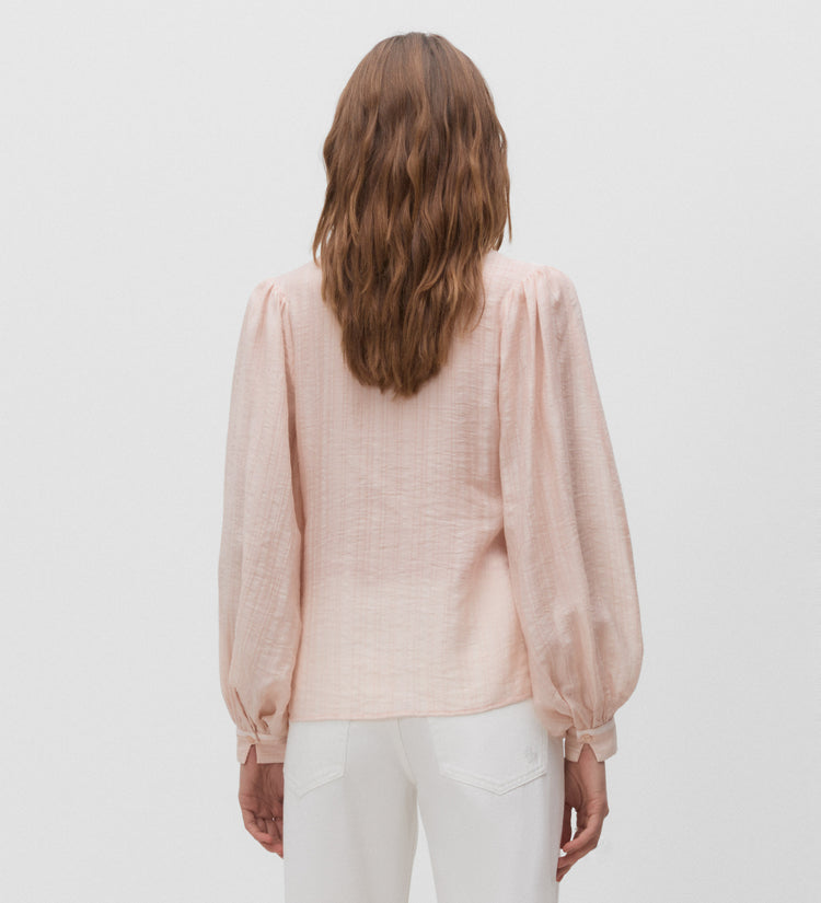 Chemise à manches bouffantes