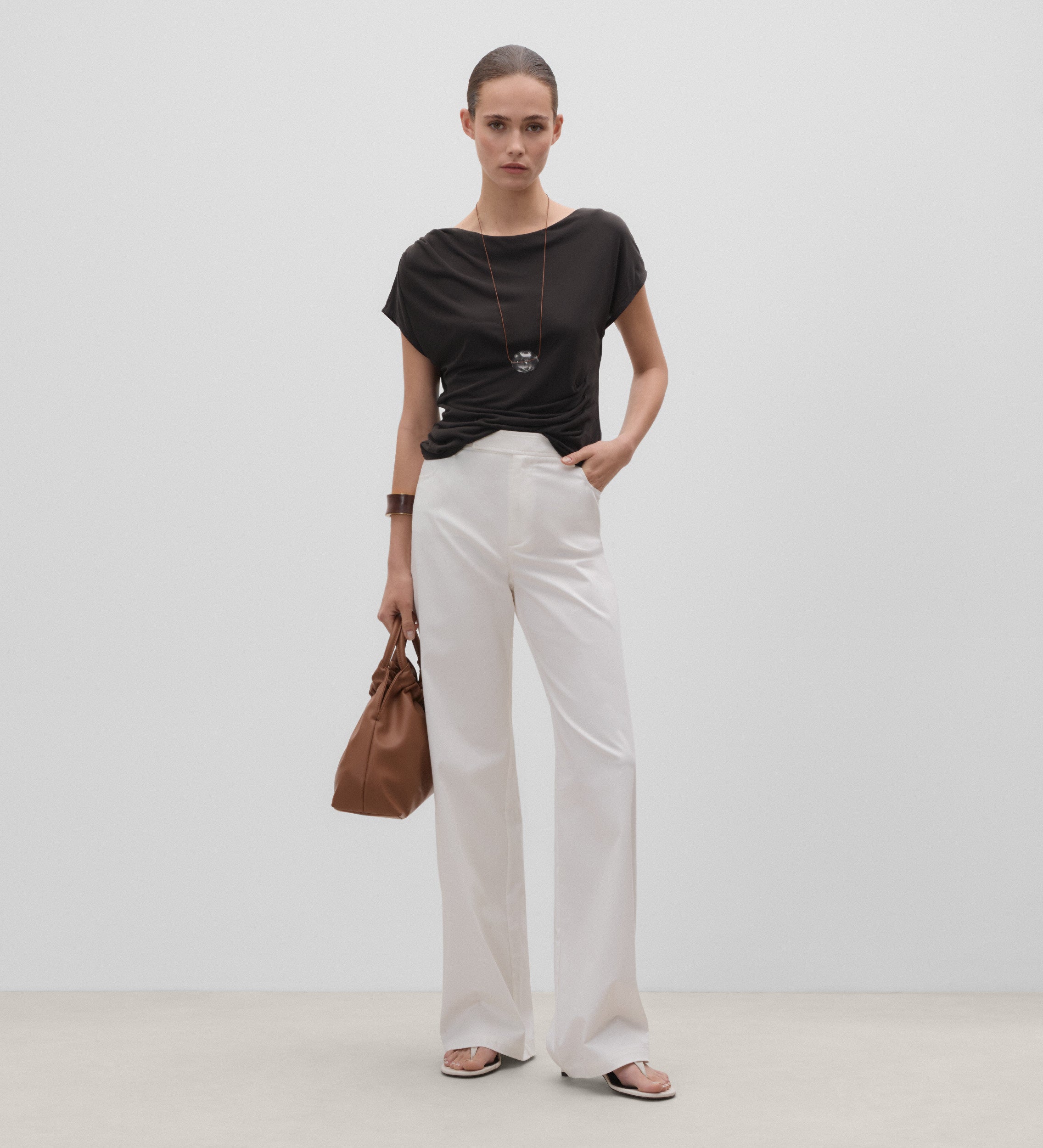 Pantalón cinturilla cruzada