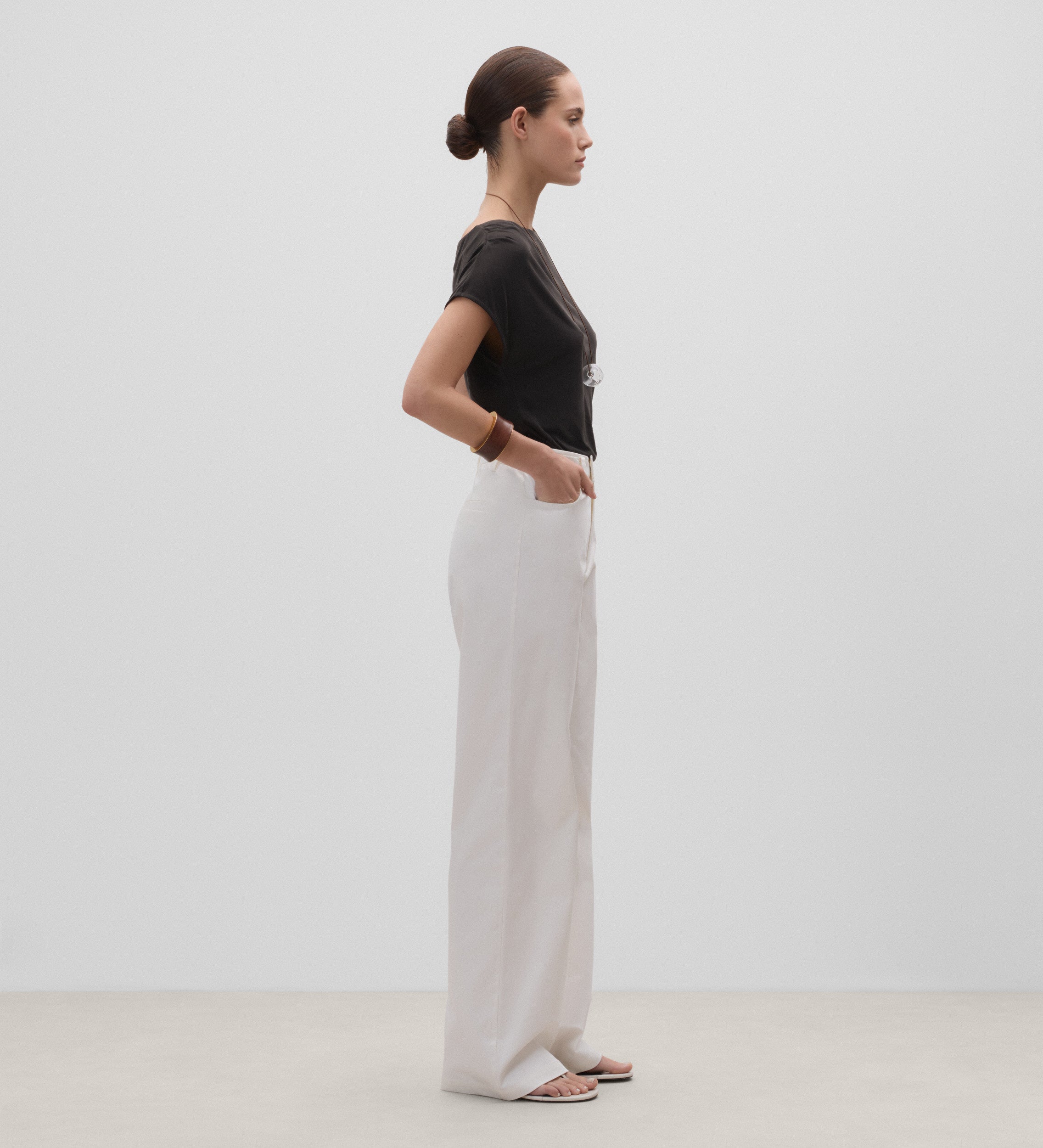 Pantalón cinturilla cruzada