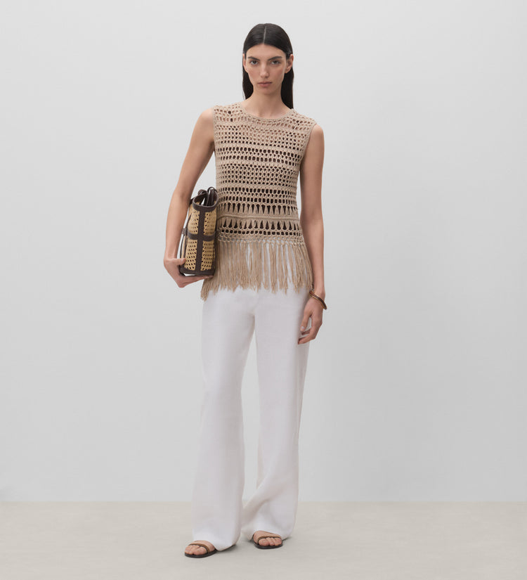 Fringe crochet top