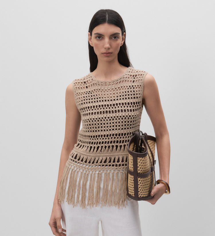 Fringe crochet top