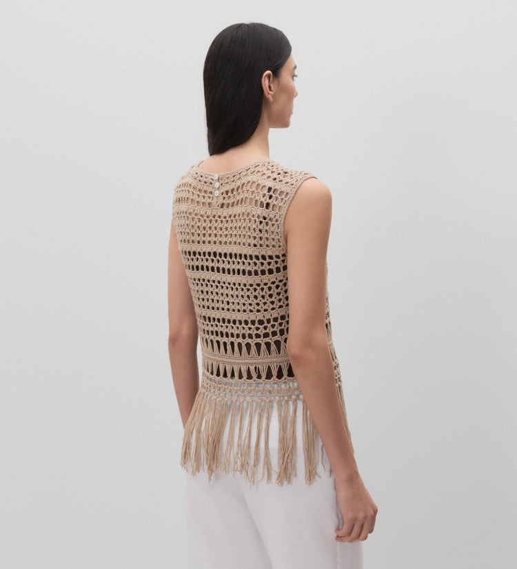 Fringe crochet top