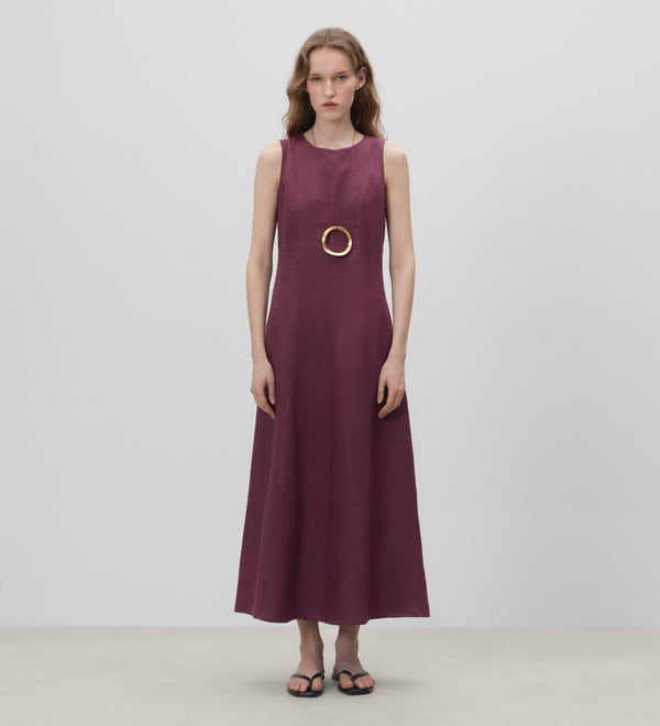 Godets shirred dress