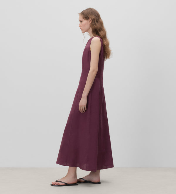 Godets shirred dress