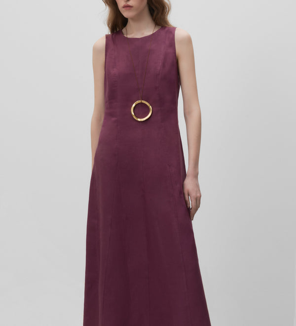 Godets shirred dress