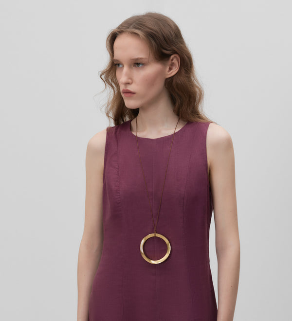 Godets shirred dress