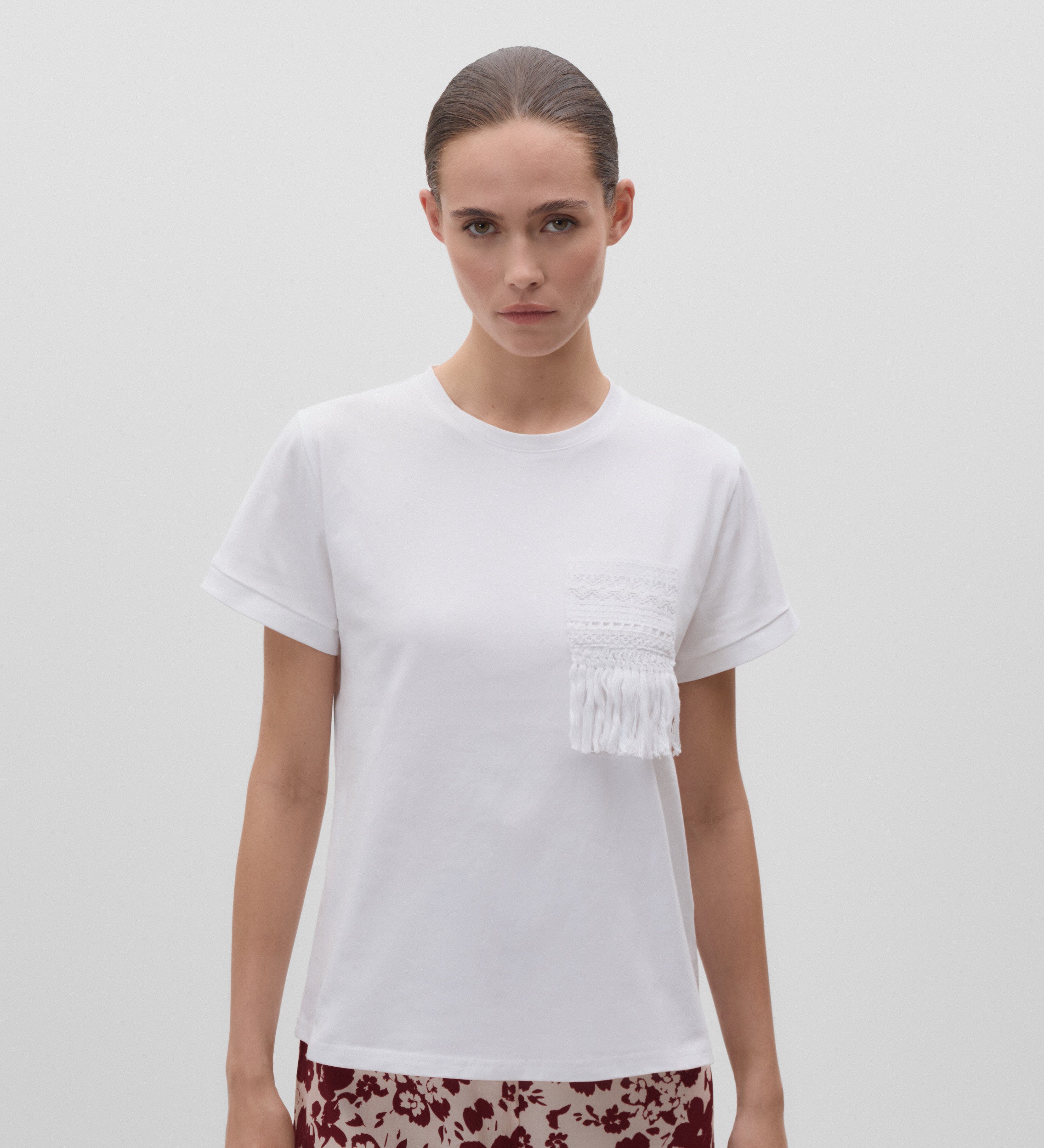Crochet detail t-shirt