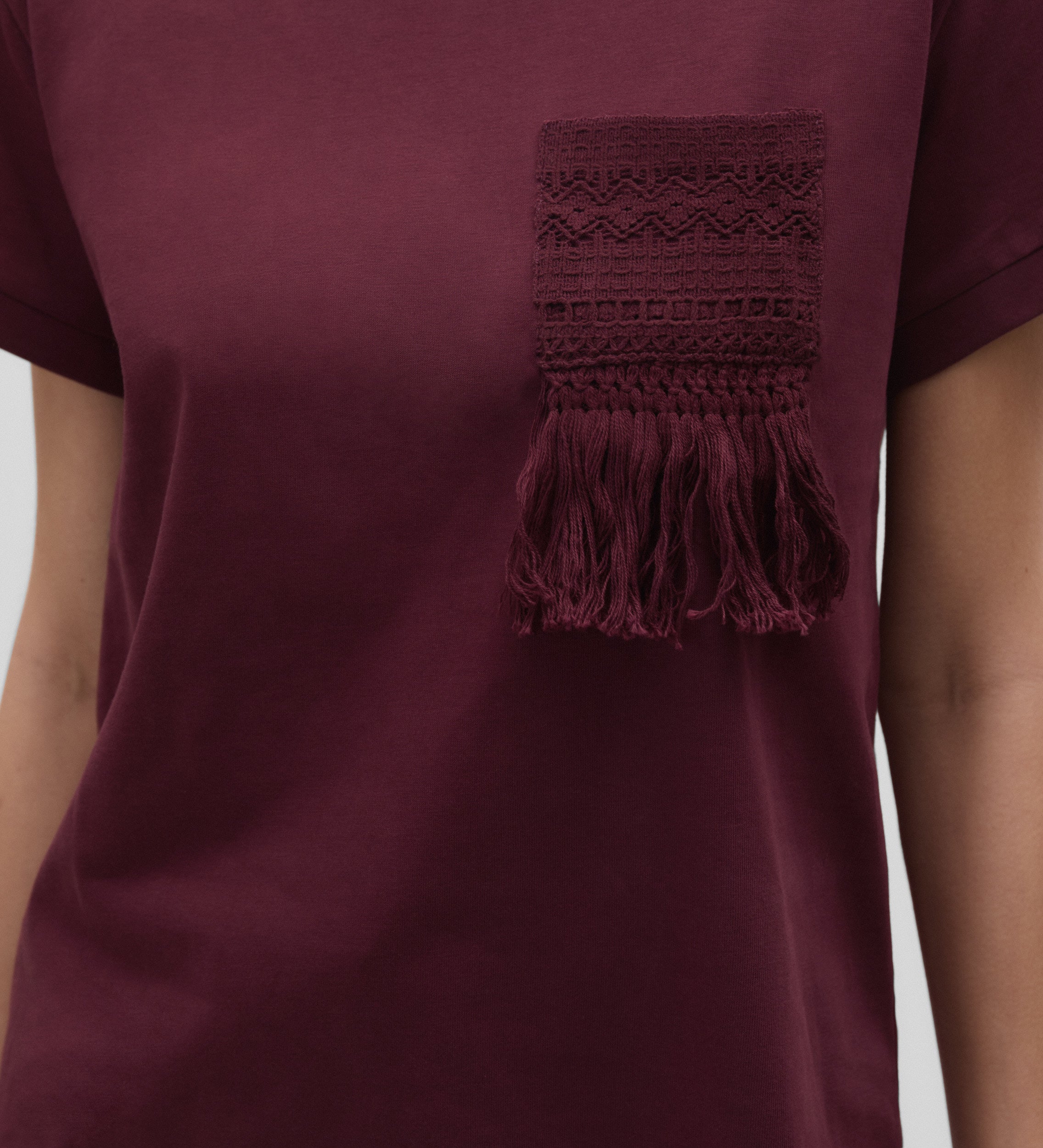 Camiseta detalle crochet
